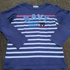 DOUBLE.B 長袖カットソー ネイビー