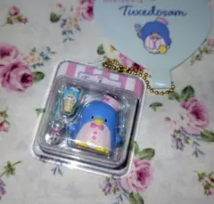 サンリオ　タキシードサム　ミニチュアパッケージチャーム　キーホルダー
