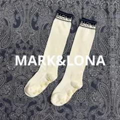 MARK&LONA ロゴデザイン ハイソックス ゴルフソックス