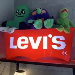 Levi's リーバイス 看板 赤 ディスプレイスタンド 非売品 レア 美品