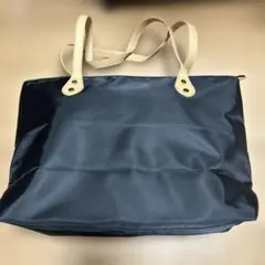 黒 ナイロンショルダー トートバック 大容量 撥水 無地