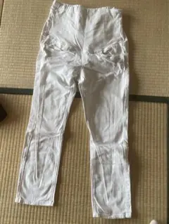 無印良品 マタニティ パンツ 白