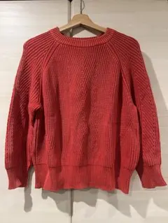 【DEMYLEE】デミリー　スプリングコットンリブニット