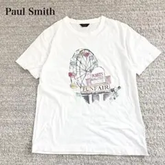 ポールスミス 半袖Tシャツ クルーネック 手描き風プリント コットン カジュアルのサムネイル