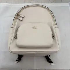 COACH コーチ リュック ホワイト レザー 美品のサムネイル