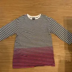 Stussy ストライプ 7部丈Tシャツ Mサイズ