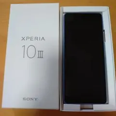 Sony Xperia10III エクスペリア 本体 ブルー 中古Bランク 外箱