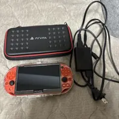 PS Vita オレンジ 本体 充電器 ケース付き