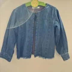 Otonatoデニムブルー ジップアップジャケット110