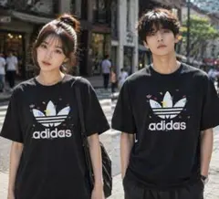 【新品】タグなし　アディダス　オリジナル　トレフォイル　ロゴ　Tシャツ　XL