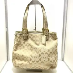 Coach Soho Signature Leather Trim Tote
