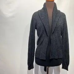 DKNY ダナキャランニューヨーク シルク混　ショールカラー ニットカーディガンのサムネイル