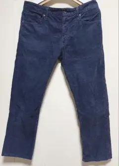 ユニクロ UNIQLO コーデュロイ パンツ ダークブルー ネイビー 紺