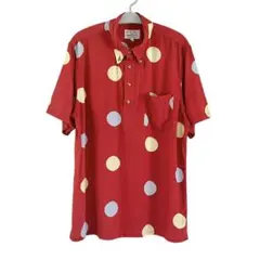 80s 90s Johnbull 水玉 プルオーバー レーヨンシャツ ビンテージのサムネイル