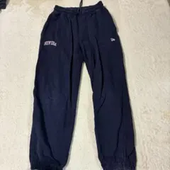New Era ネイビー スウェットパンツ