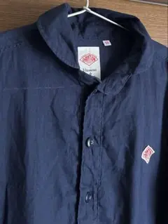 【美品】DANTON ダントン プルオーバーリネン長袖シャツ 38