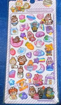 大人気❤️ラブブ ボンボンドロップシール ウォーターシール