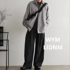 WYM LIDNM きれいめ/モード ワイドスラックス S 実寸Mサイズのサムネイル