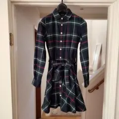 POLO Ralph Lauren ワンピース チェック リボン 表記サイズ10