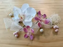 胡蝶蘭髪飾りのサムネイル