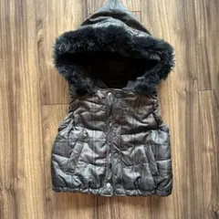 COMME CA DU MODE フード付きダウンベスト