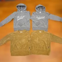 ブランシェス、トレーナー　Right-on、フード　110.120セット