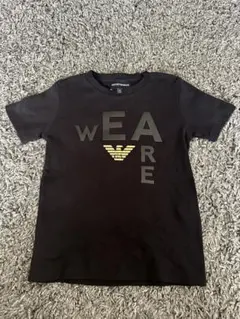 【値下げ】ジョルジオ　アルマーニ（黒）Tシャツ　子供　キッズ　6A 118cm