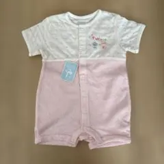 【未着用】Babygro ピンク ドット柄ロンパース　ファミリア