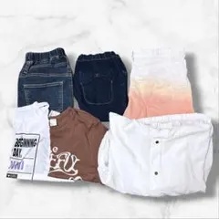 【キッズ女の子150まとめ売り】ハーフパンツ デニムパンツ Tシャツ ジャケット