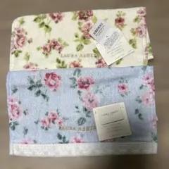 新品　LAURA ASHLEY　ローラアシュレイ　タオルハンカチ　2枚