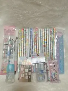 新品/すみっコぐらし 文房具 大量セット 鉛筆 シャーペン 定規 他