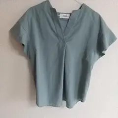 AZUL BY MOUSSY レディース 半袖 ブラウス グリーンのサムネイル