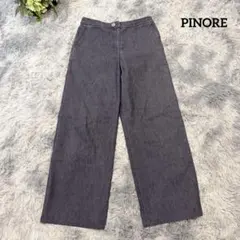 PINORE ピノーレ ワイドパンツ グレー サイズ36 きれいめ 大人