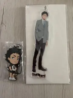 ハイキュー 原画展 アクリルキーホルダー ラバーストラップ 赤葦京治