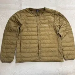 美品モンベル現行800FPスペリオダウンラウンドネックジャケットMen'sLタン