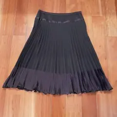 23区　黒のプリーツスカート　38