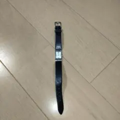 キャサリンハムネット スクエア 黒レザー シルバー レディースのサムネイル