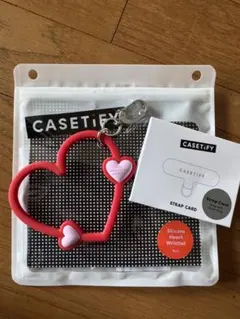 CASETiFY シリコンハートウィレット 赤