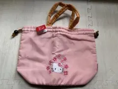 ハローキティ 巾着バッグ 桜デザイン