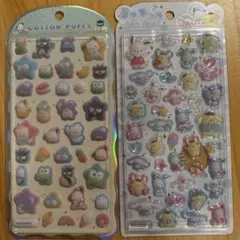 【正規品】うるちゅるポップシール サンリオ コットンパフィーシール はぴだんぶい