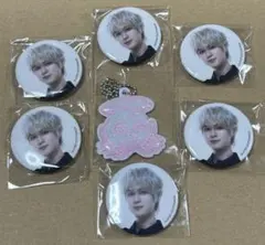 INI ガチャ　カプセルトイ　キーホルダー　缶バッジ　佐野雄大