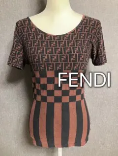 FENDI フェンディ ズッカ柄半袖カットソー Tシャツ ストレッチテイシャツのサムネイル