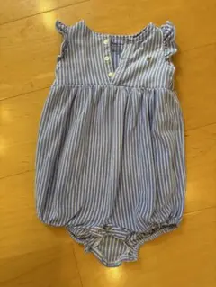 Ralph Lauren ストライプロンパース 6M