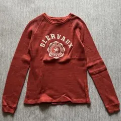 送料込 PATCHII パッチイ ワッフルロングTee XXS レッドのサムネイル