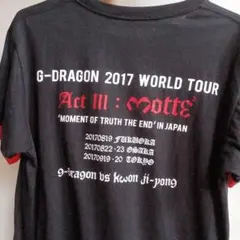 G-DRAGON 2017 WORLD TOUR Tシャツ Lサイズ