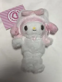 【新品タグ付き】サンリオ原宿限定ネコハラジュクマイメロディー ぬいぐるみ