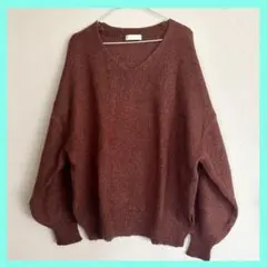 earth music&ecologyＶニットバルーンスリーブ
