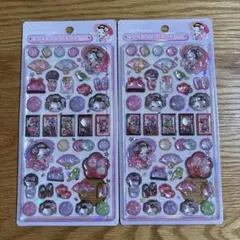 ボンボンドロップシール　和柄　舞妓