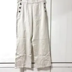 生成り色 ワイドパンツ