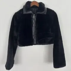 ブラック　ファーコート Sサイズ